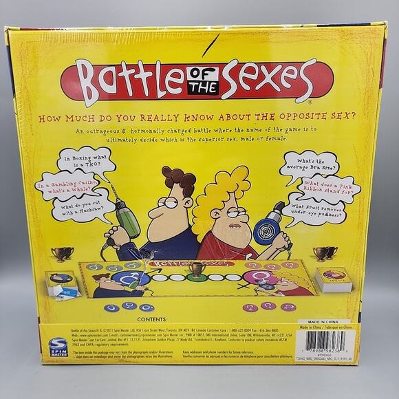 Battle of the Sexes Board Game & Quelf Unpredictable Card Game Sealed 2 Games - Picture 2 of 13